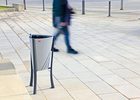 Street furniture with benches, litter bins, bollards, planters and equipment , Litter bins , UP26 Minsk litter Bin  , 