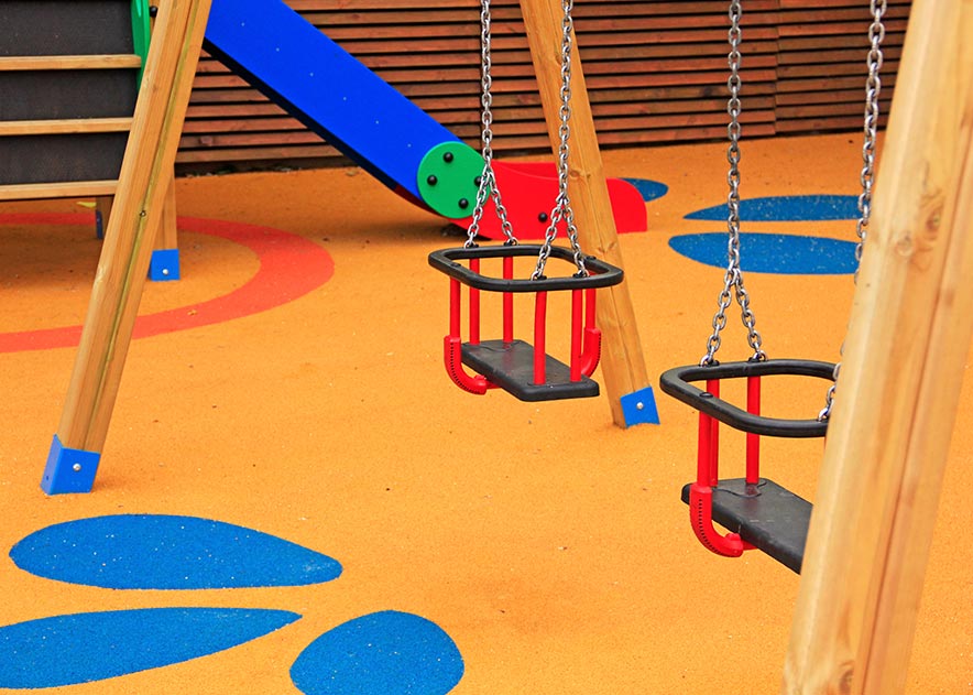 Playgrounds with slides, swings and children's games , Swings , PCL5 Clok Cuna swing , 