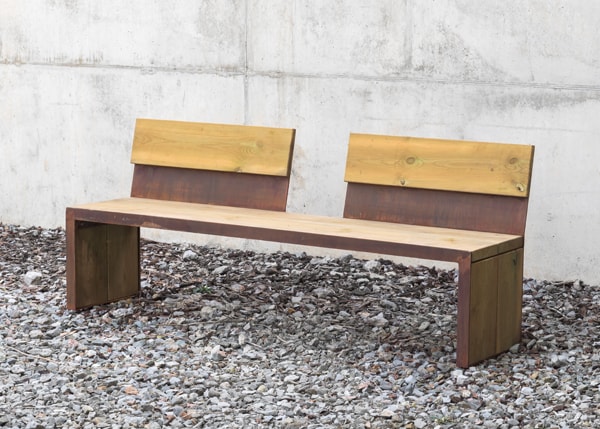 Mobilier urbain avec bancs, corbeilles, potelets, jardinières et équipement , Bancs , UB21PT Banc Tor , Banc tor, a valeur de ce qui perdure