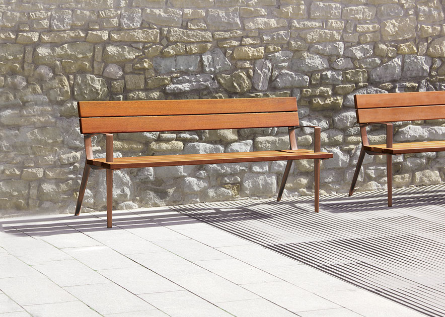 Mobilier urbain avec bancs, corbeilles, potelets, jardinières et équipement , Bancs , UB29 Banc Oslo , 