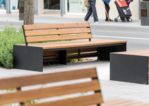 Mobiliari Urbà amb bancs, papereres, pilones, jardineres i equipament , Bancs , UB30 Banc Arq , 