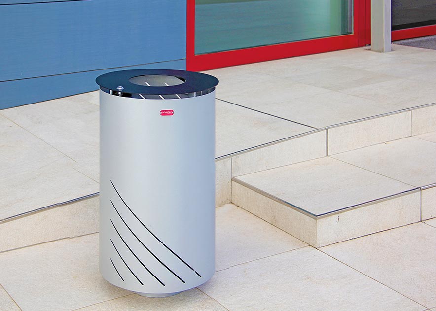 Street furniture with benches, litter bins, bollards, planters and equipment , Litter bins , UP23 Mielek.r Litter bin , 