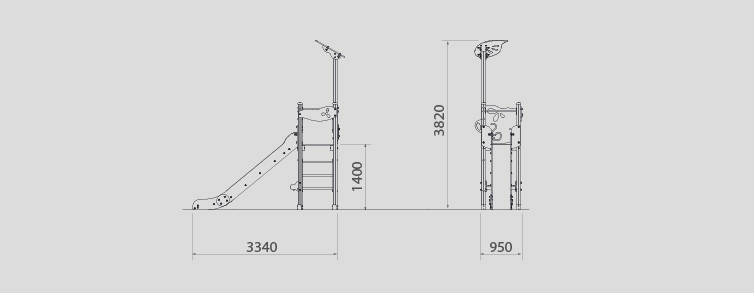 Playgrounds with slides, swings and children's games , Ekko Line  , PEC0 ONA , 