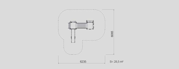 Playgrounds with slides, swings and children's games , Ekko Line  , PEC6 MINA , 