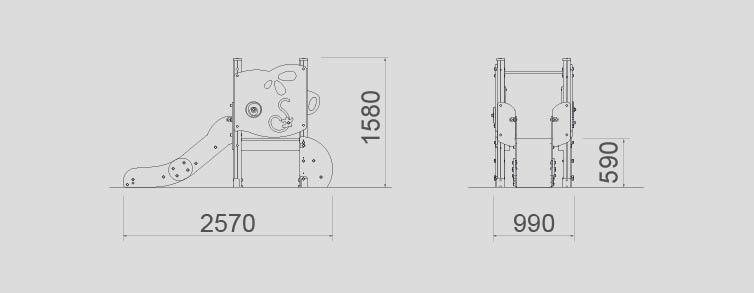 Playgrounds with slides, swings and children's games , Ekko Line  , PEC8 AIRE , 