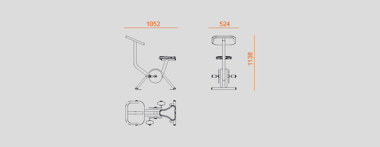 Playgrounds with slides, swings and children's games , Fitness Elements , PF13 BIKE , 