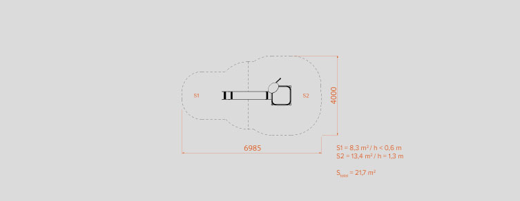 Playgrounds with slides, swings and children's games , Fly Line , PFC1 PIO ,