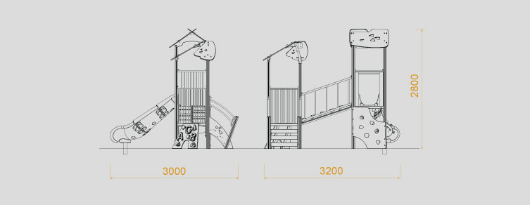 Playgrounds with slides, swings and children's games , Adventure Line , PAC02 Beta ,