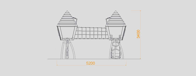 Playgrounds with slides, swings and children's games , Robinius line , PBC2 Elm , 