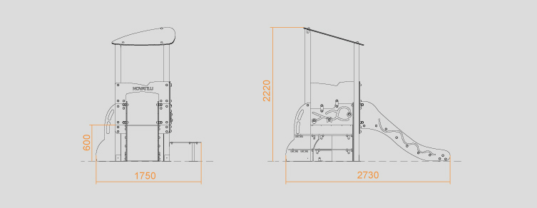 Playgrounds with slides, swings and children's games , Educa line , PCE02 ZEA , 