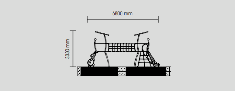 Playgrounds with slides, swings and children's games , Style Line , PYC3 Urano , 