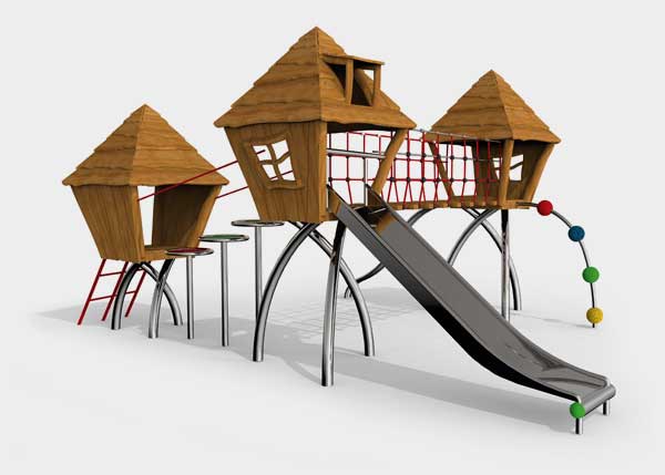 Playground equipment ,Robinius line ,PBC3 Cedar