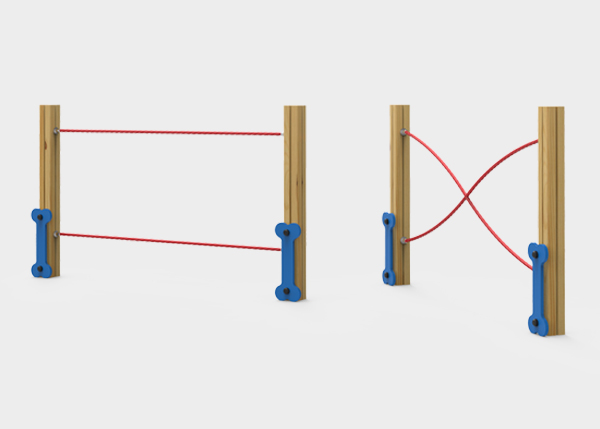 Aires de jeux ,Ligne Canine ,PCP4 CUERDAS