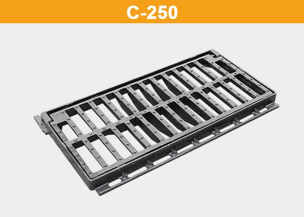 Grilles de caniveaux fabriquées en fonte ductile, barres à grande capacité  d'absorption - NOVATILU