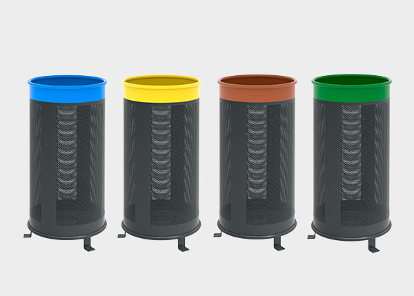 Site Furnishing ,Recycling ,UP28B Bora Color Litter bin