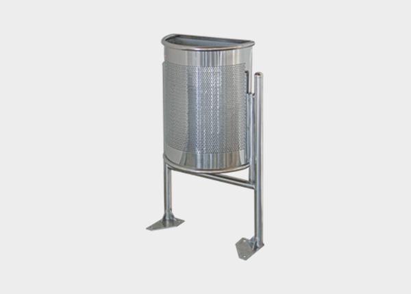 Site Furnishing ,Litter bins ,UP3IS BCN Semi. Inox Litter bin