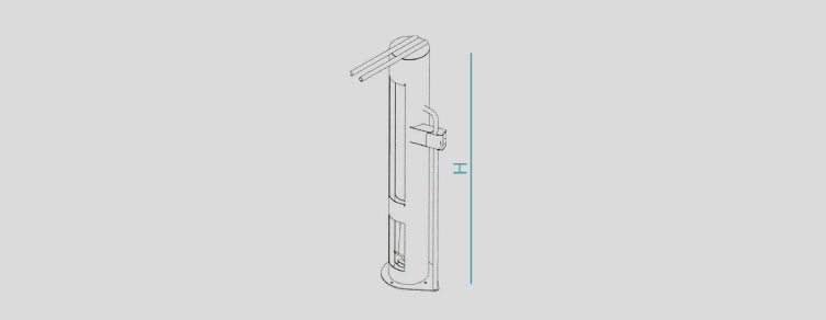 Street furniture with benches, litter bins, bollards, planters and equipment , Complements , UVAP13 Totem repair workshop Biki , 