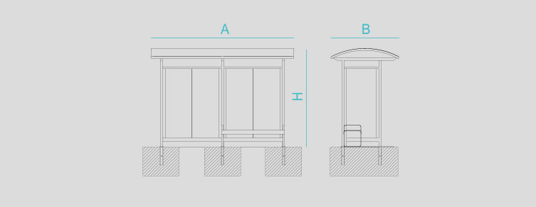 Mobilier urbain avec bancs, corbeilles, potelets, jardinières et équipement , Compléments , UVP2 Marquise Ruta ,